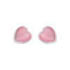 Silver Heart Stud Earring