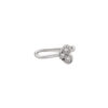 Silver Heart Charm Nose Ring & Stud