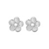 Silver Dainty Flower Stud Earring