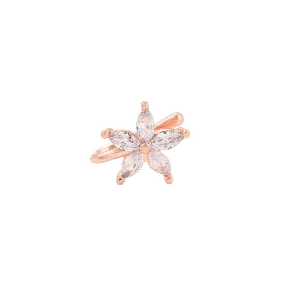 Rose Gold Daisy Nose Ring & Stud