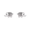 Silver Lucky Elephant Stud Earring