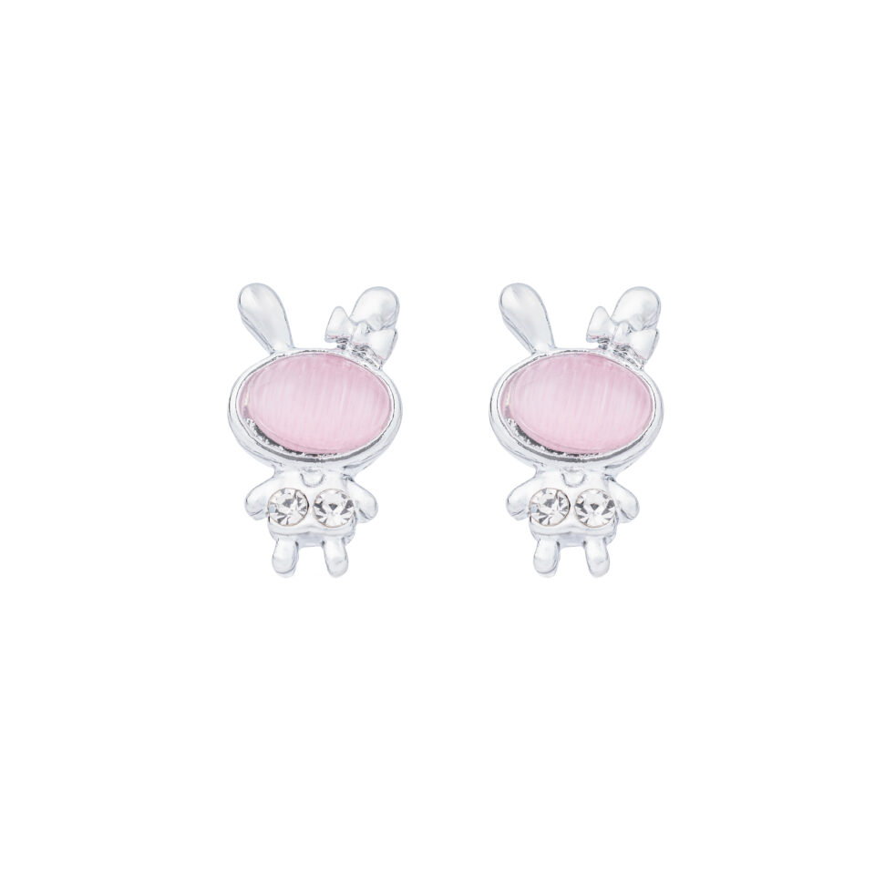 Silver Rabbit Stud Earring