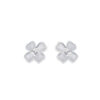 Silver Dainty Floral Bliss Stud Earring