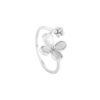 Silver Dainty Flower Ring