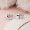 Silver Lucky Elephant Stud Earring