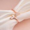 Rose Gold Ishq Fishtail Ring