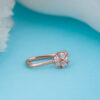 Rose Gold Dainty Flower Nose Ring & Stud