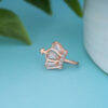 Rose Gold Royal Queen Nose Ring & Stud