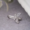 Silver Dragonfly Nose Ring & Stud