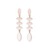 Pink Peach Chain Dangler Earrings