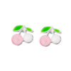 Silver Cherry Stud Earring