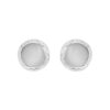 Silver Round Dainty Stud Earring