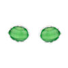 Silver Emerald Stud Earring