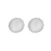 Silver Round Stud Earring