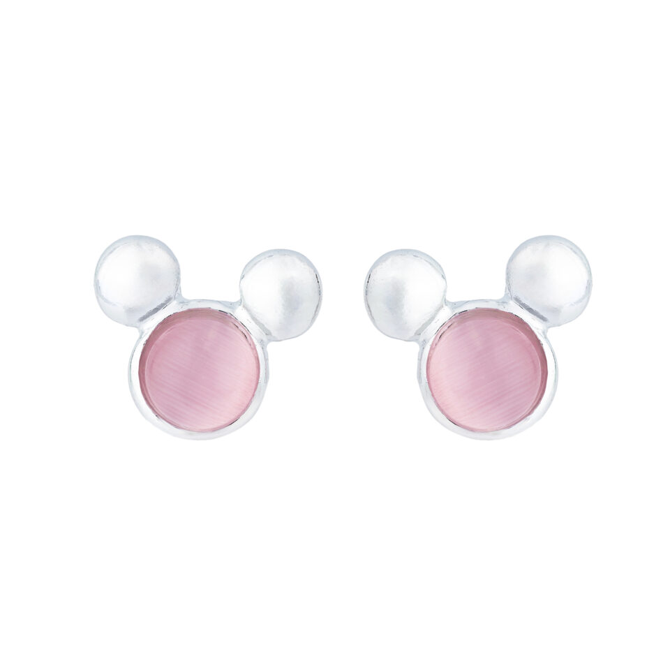 Silver Mickey Mouse Stud Earring