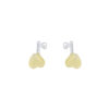 Silver Pear Stud Earring