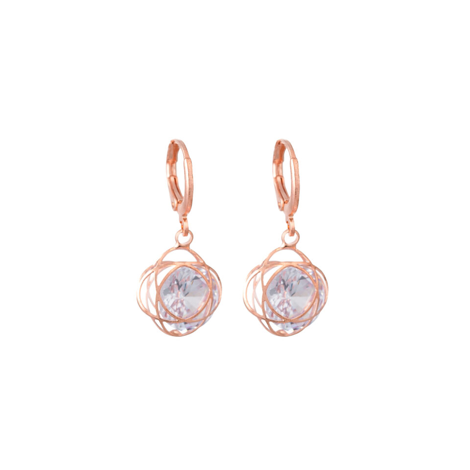 Rose Gold Everyday Wear Drop Earrings