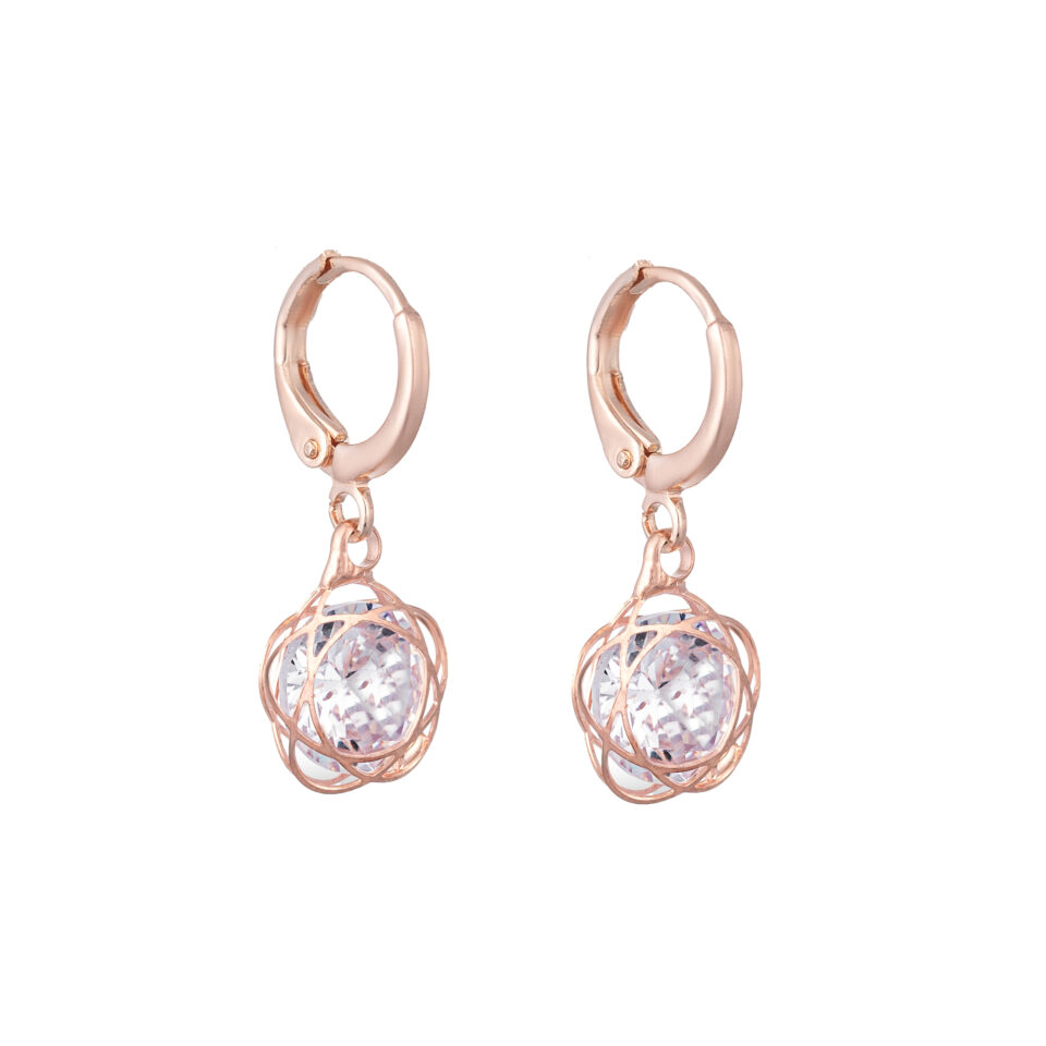 Rose Gold Dainty Drop Earrings