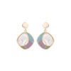 Brass Gold Multicolor Drop Earring