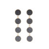 Grey Brass Dangler Earrings