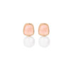 Peach Quartz Pearl Drop Earring