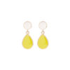 Brass Gold Multicolor Drop Earring - Lemon