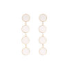 White Brass Dangler Earrings