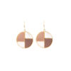 Brass Gold Brownie Drop Earring