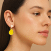 Brass Gold Multicolor Drop Earring – Lemon