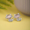 Silver Kitten Stud Earring