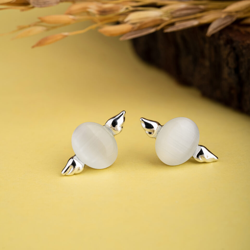 Silver Phoenix Stud Earring