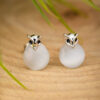 Silver Owl Stud Earring