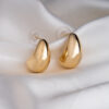 Brass Gold Drop Stud Earring