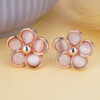 Rose Gold Dainty Flower Stud Earring