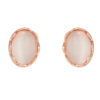 Rose Gold Disc Stud Earring