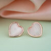 Rose Gold Sweetheart Stud Earring