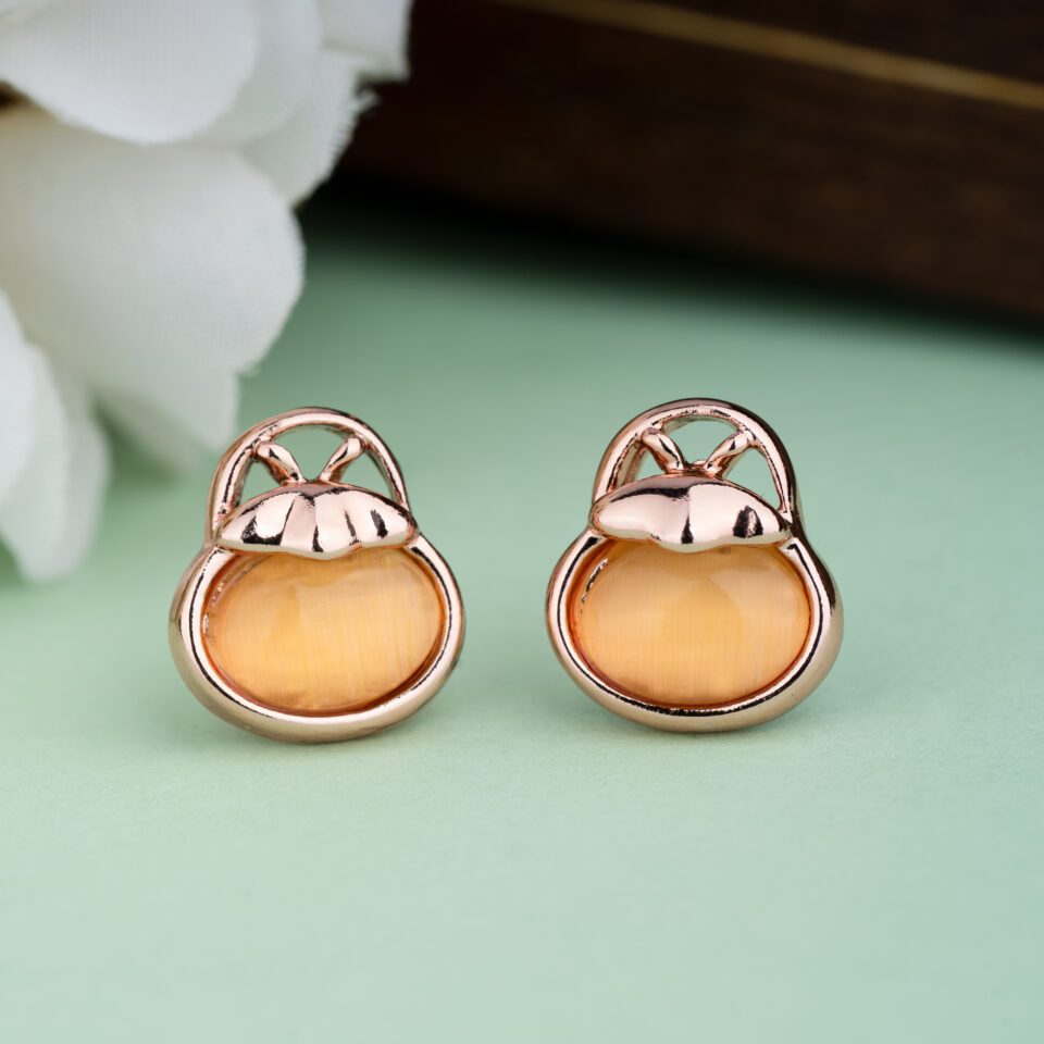 Rose Gold Honey Bunny Stud Earring