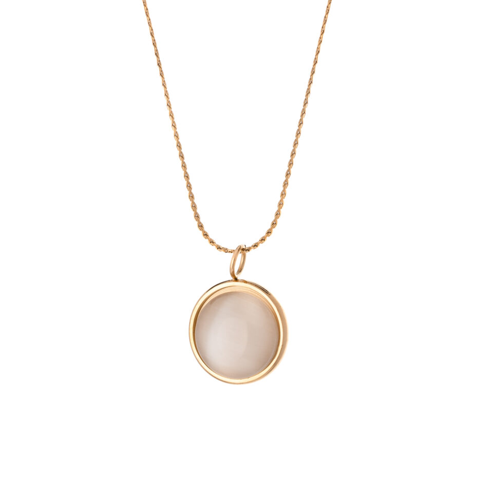 Rose Gold Ivory Glow Necklace