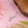 Silver Butterfly Together 4ever Necklace