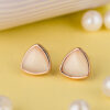 Rose Gold Tiny Triangle Stud Earring