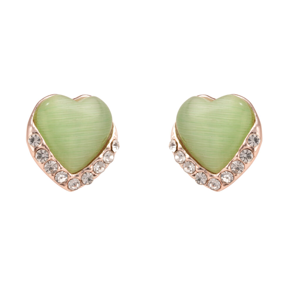 Rose Gold Mini Heart Stud Earring