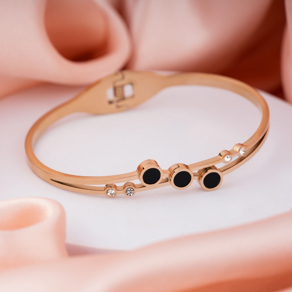 Rose Gold Starlight Orbit Bracelet