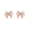 Rose Gold Bow Knot Stud Earrings