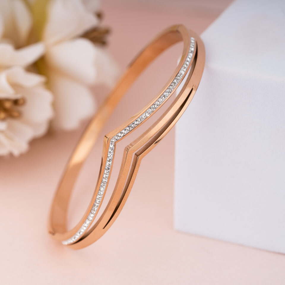 Rose Gold Empress Band Bracelet