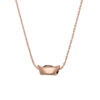 Rose Gold Oval Bead Necklace