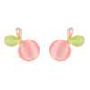 Rose Gold Pear Stud Earring