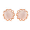 Rose Gold Moonstone Stud Earring