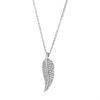 Silver Feather Touch Necklace