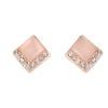 Rose Gold Elegant Square Stud Earring