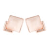 Rose Gold Classic Square Stud Earring